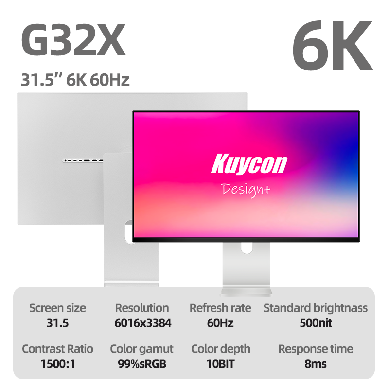 Moniteur de bureau Kuycon G32X 32" 6K 60Hz | Site officiel Kuycon