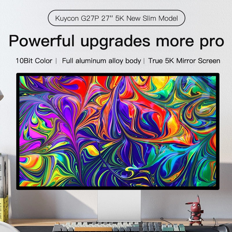 Kuycon G27P 27" 5K Office Monitor, 75Hz, 218 PPI, 99% DCI-P3, 100W USB-C