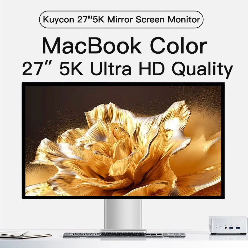 Kuycon G27XSE 27" 5K Office Monitor, 60Hz, 218 PPI, 99% sRGB, 100W USB-C