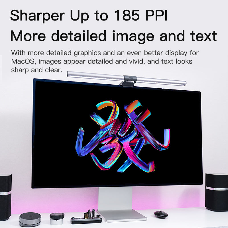 Kuycon P24U 24" 4K Office Monitor, 60Hz, 185 PPI, 99% sRGB, Space-Saving Design