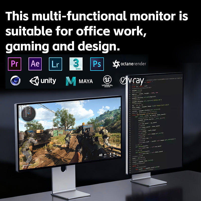 Kuycon P27S 27" 2K Gaming Monitor, 320Hz, 1ms GTG, HDR 400, G-SYNC Compatible