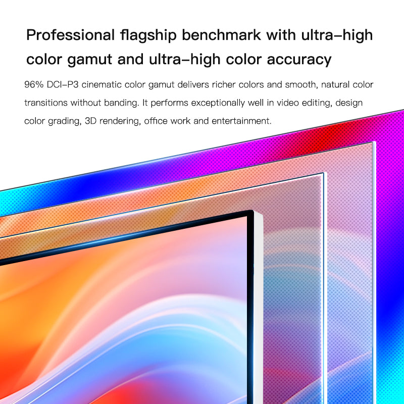 Kuycon P32D 32" 4K Office Monitor, 60Hz, 99% sRGB, HDR10, Studio Display Alternative