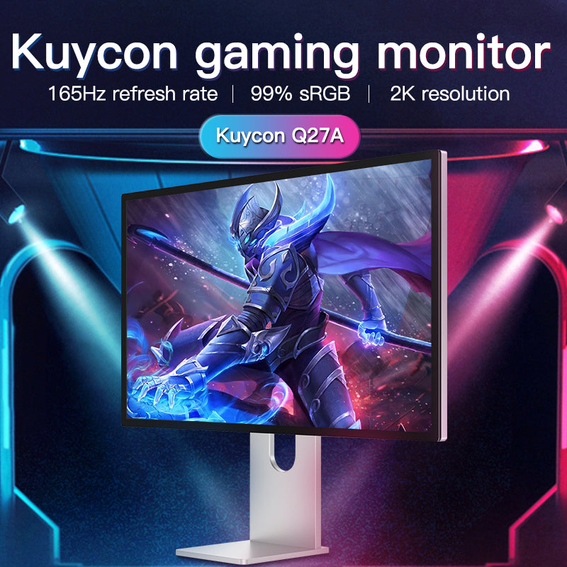 Moniteur gaming Kuycon Q27A 27" 2K, 165Hz, 1ms GTG, 99% sRGB, HDR
