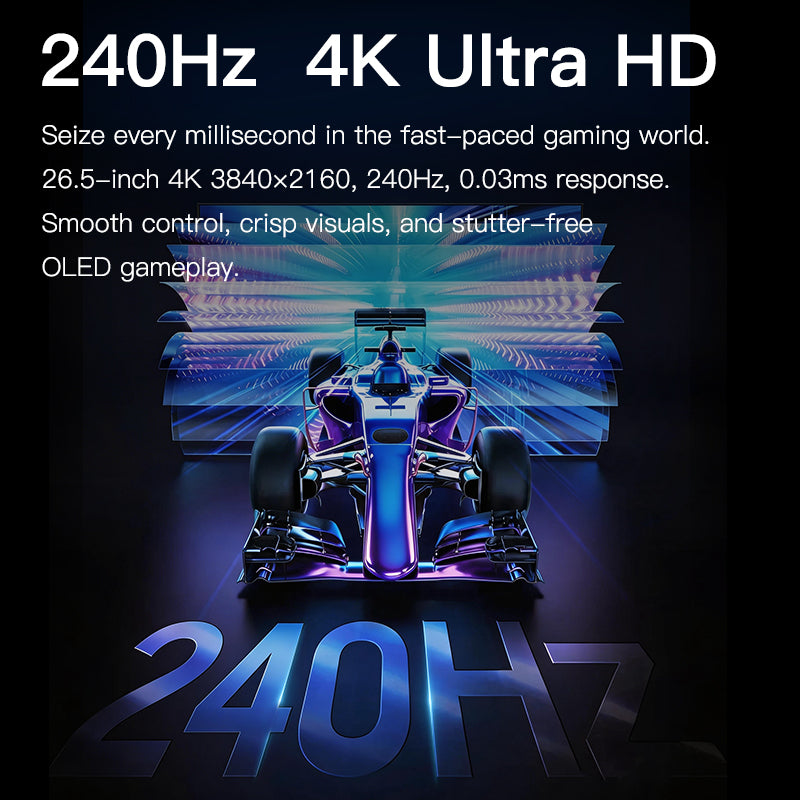 Kuycon Q27S 27" QD-OLED 4K Gaming Monitor, 240Hz, 0.03ms GTG, HDR True Black 400