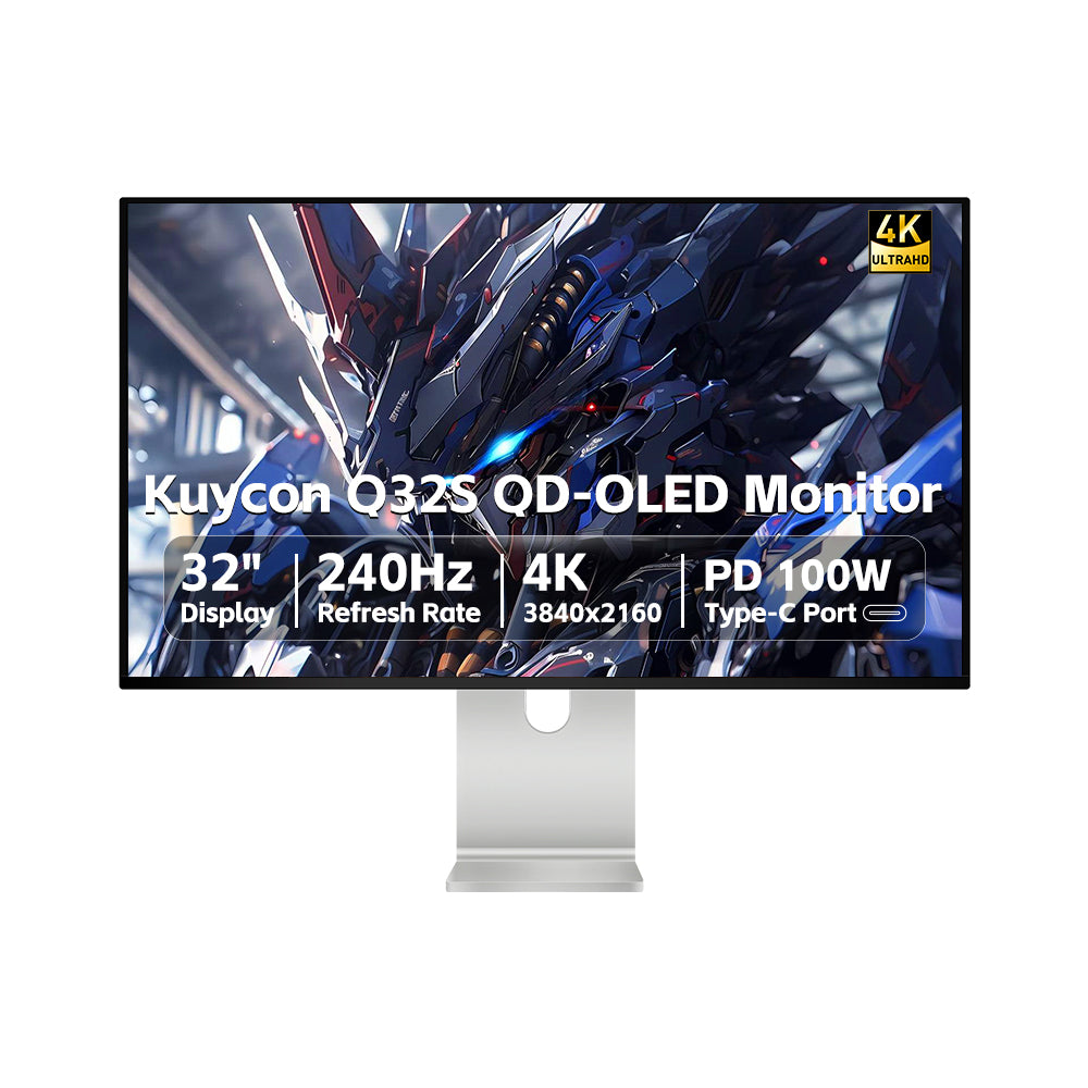 Kuycon Q32S 32" OLED 4K Gaming Monitor, 240Hz, 0.03ms GTG, HDR True Black 400, DP2.1