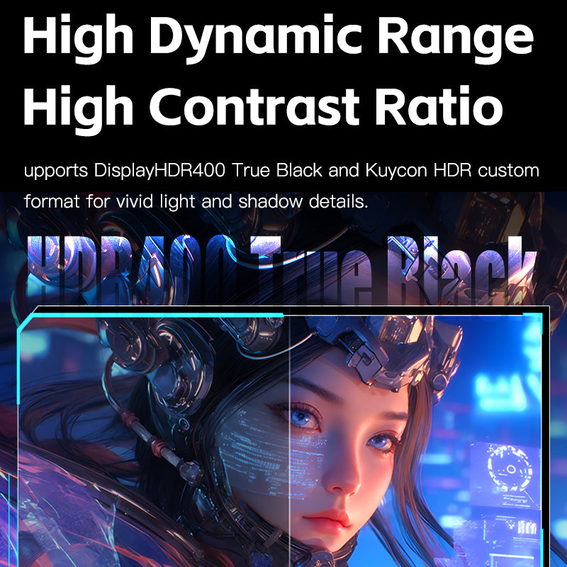 Kuycon Q32S 32" OLED 4K Gaming-Monitor, 240Hz, 0,03ms GTG, HDR True Black 400, DP2.1
