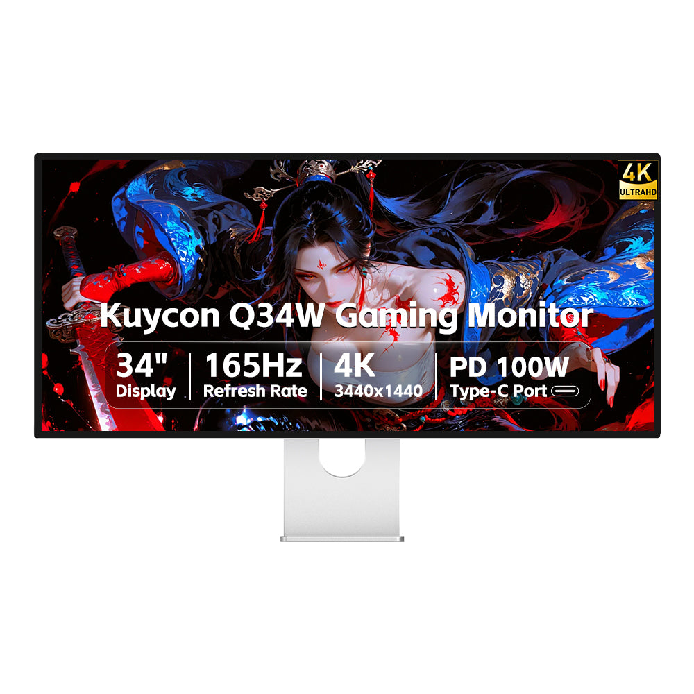 Kuycon Q34W 34" 4K 3440×1440 165Hz Gaming Monitor | Kuycon Official