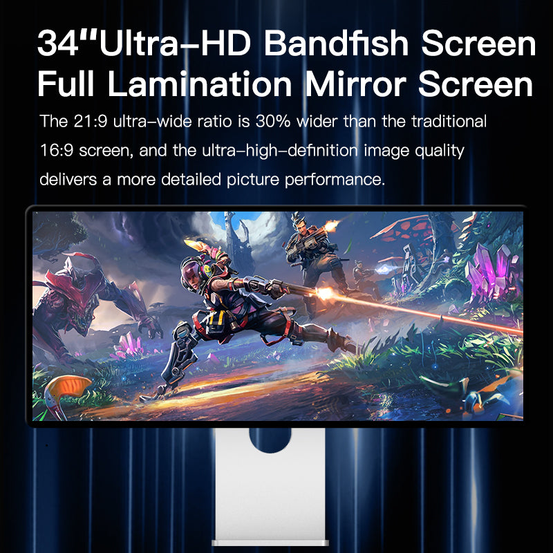 Kuycon Q34W 34" 4K 3440×1440 165Hz Gaming Monitor | Kuycon Official