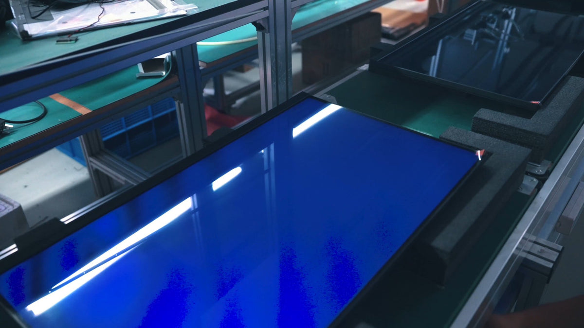 Display panels prepared for inspection and development